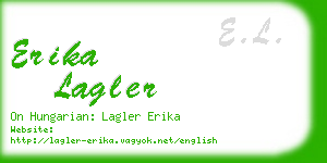 erika lagler business card